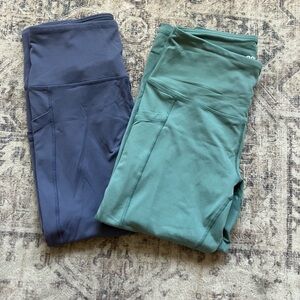 Lot (2) 90 Degree by Reflex Capri Athletic Leggings M